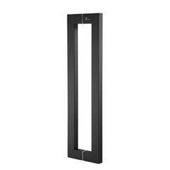 TOGU 48″ Matte Black Push Pull Door Handle Set for Wood Glass Steel Doors.