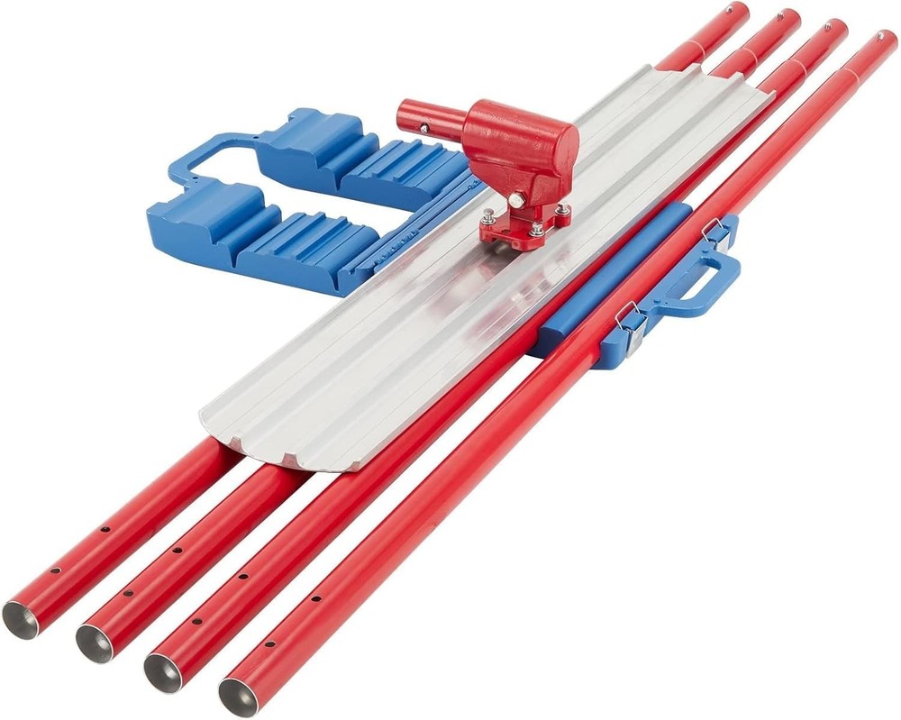 36/48 Inch Concrete Bull Float Kit, Aluminum Alloy 4 Handles w/ Carrying Bag