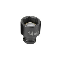 Grey Pneumatic 914MG Grey Pneumatic SOC 14MM 1/4D IMP MAG 6PT BLK