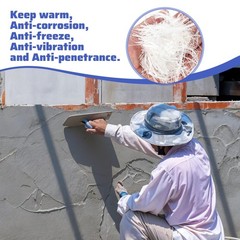 BOHUIZ 5 Lb Concrete Fiberglass, 3/4 Inch Fiberglass for Mortar white