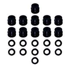 246348 249990 Black Side Seals Kit For Fusion Air Purge AP Spray Gun 22PCS