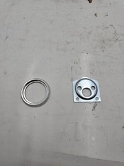 QTY 2 Pamex E8000/NL-AL Double Pull and Rim Cylinder Aluminum Satin Chrome