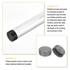 Light Gray 120mm Rubber End Caps Round Vinyl Plug Insert Rubber Flexible