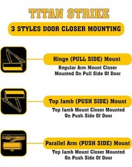 Heavy Duty Automatic Door Closer with Regular Man , Commercial Indoor/Outdoor…