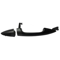 Front Door Handle Black Driver Passenger 2pc Paint to Match DHA65472
