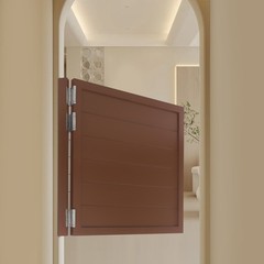 Partition Half Door for Doorways w/ Doorpost & Hinges Set Multi-functional Usage