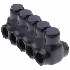 Polaris Wire Connector, 5 Port, Black, Plastisol Insulation IPLD2-5B Polaris