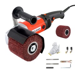 HaTur Electric Burnishing Polishing Machine Handheld Wheel Polisher Sander Wire