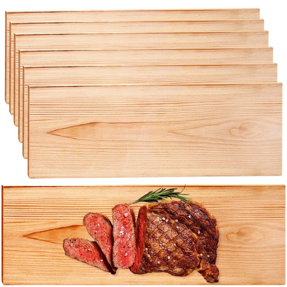 XL Cedar Grilling Planks for Salmon Fish Meat & Vegetables – 15″x 6″ Thicker …