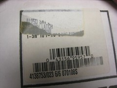 SCHLAGE EXIT LOCK A25D SAT 626 LATCH 10-025 STRIKE 1-3/8″ TO 1-7/8″ DR 2-3/4″BS