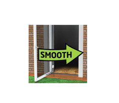 Touch Hold Smooth Door Closer Standard-Duty for Storm Screen Doors Sandstone