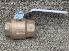 APOLLO 77CLF-108-01-A 2-Piece Ball Valve, 2″, FNPT, Bronze Body, Full Port