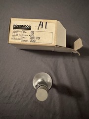 Rockwood 475 US26D Heavy Duty Floor Door Stop 3-3/4″ Extra Tall Satin Chrome NOS
