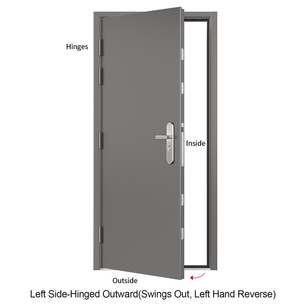 VIZ-PRO Quick Mount Steel Security Door 29″ with Frame and Accessories