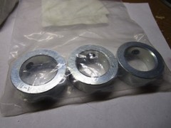 1-1/8″ ID x 1-3/4″ OD x 5/8″ W Clear Zinc Steel Set Screw Collar QTY 3