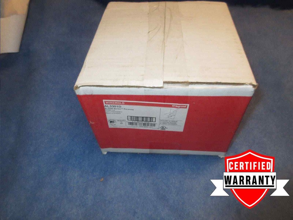 Box Of 15 Legrand Wiremold AL3301D AL3300 Series Raceway Divider Clip 1 yr warr.