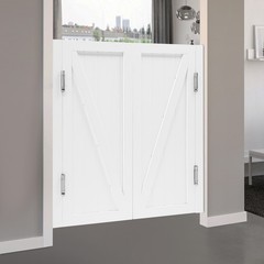 Solid Wood Partition Door For Shop Entrance Partition Door White Pine Wood
