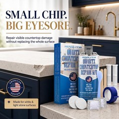 Quartz Countertop Repair Kit White Quick-Drying DIY Chips Cracks Scratches