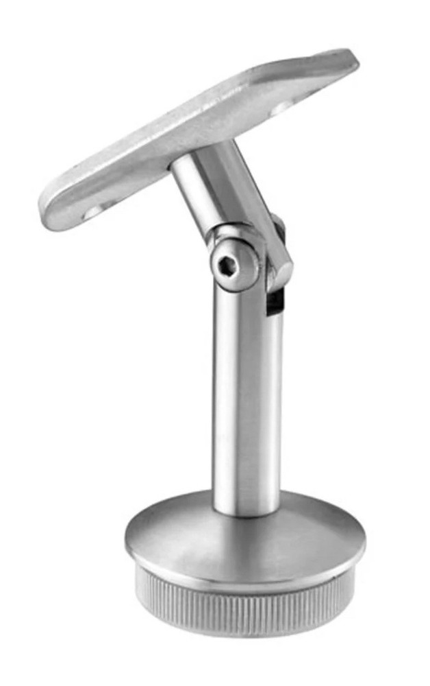 E030/S Stainless Steel Pivotable Handrail Support 1 2/3″ diameter x 5/64″, 1/2″