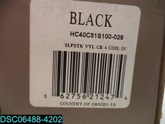 Self-Stick Vinyl Wall Cove Base Black HC40C51S100 Trim Baseboard , Roppe