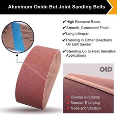 5/10/20PCS 3×21 Sanding Belts Aluminum Oxide Cloth Back Belt Sander Abrasive