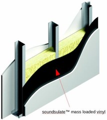 Soundsulate 1/2 lb, 4′ x 25′ Mass Loaded Vinyl, (100 sf) Soundproofing, MLV