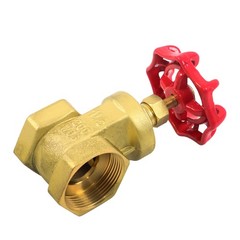 LABLT 1-1/2″ NPT Brass Gate Valve Duty Two-way Flow Manual Rotary Sluice Valve