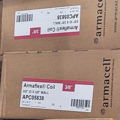 *NEW* Armaflex APC05838, 125 ft coil, 3/8-IN Pipe Insulation, 5/8 id x 3/8 wall