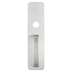 BRINKS Commercial Door Pull Plate with Cylinder Hole, Stainless Steel BC40011