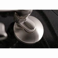 Kingston Brass KS265SN Clawfoot Tub 6-Inch Adjustable Center, Brushed Nickel