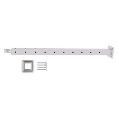 Stainless Steel Cable Railing Post Adjustable 0–90° Square Brushed Silver 36in