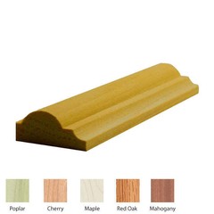 EWPM33 Nose and Cove Panel Moulding Trim, 9/16″ x 1-1/4″ Unfinished Solid Hardwo