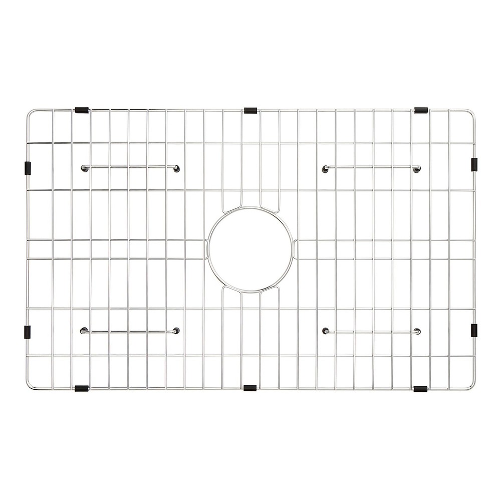 Signature Hardware Metal Basin Rack, Stainless Steel, 26-3/4 in L x 17 in W,