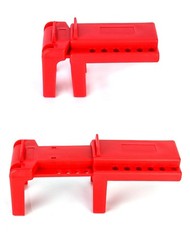 QWORK Ball Valve Lockout, Safety Lock, 1/2″ – 2-1/2″ Diameter, 2 2 Pack, Red