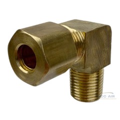 1/4″ Compression x 1/8″ Male NPT 90 Degree Brass Compression Elbow Pipe Fitting