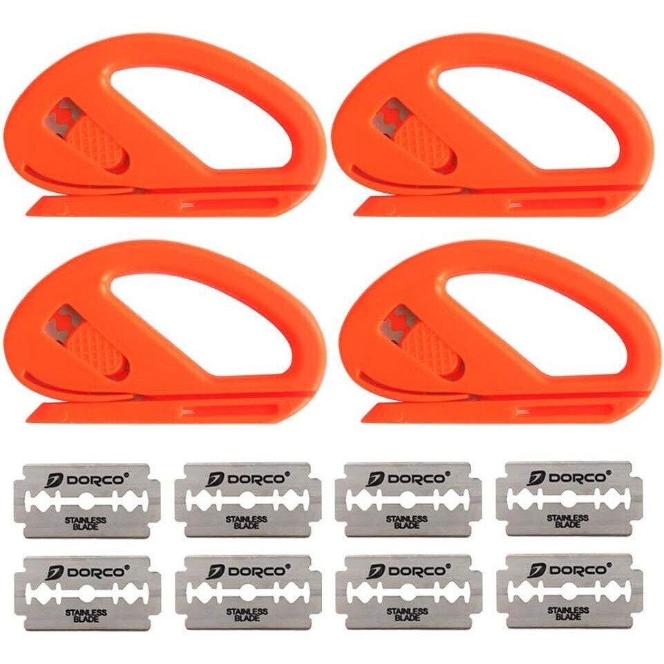 Snitty Safety Cutter Car Vinyl Wrap Film Cutting Tool Carbon Fiber 4Pcs+8 Blades