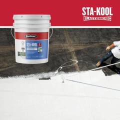 Gardner Sta-Kool 5 Gal Elastomeric White Reflective Roof Coating UV Heat Sealant