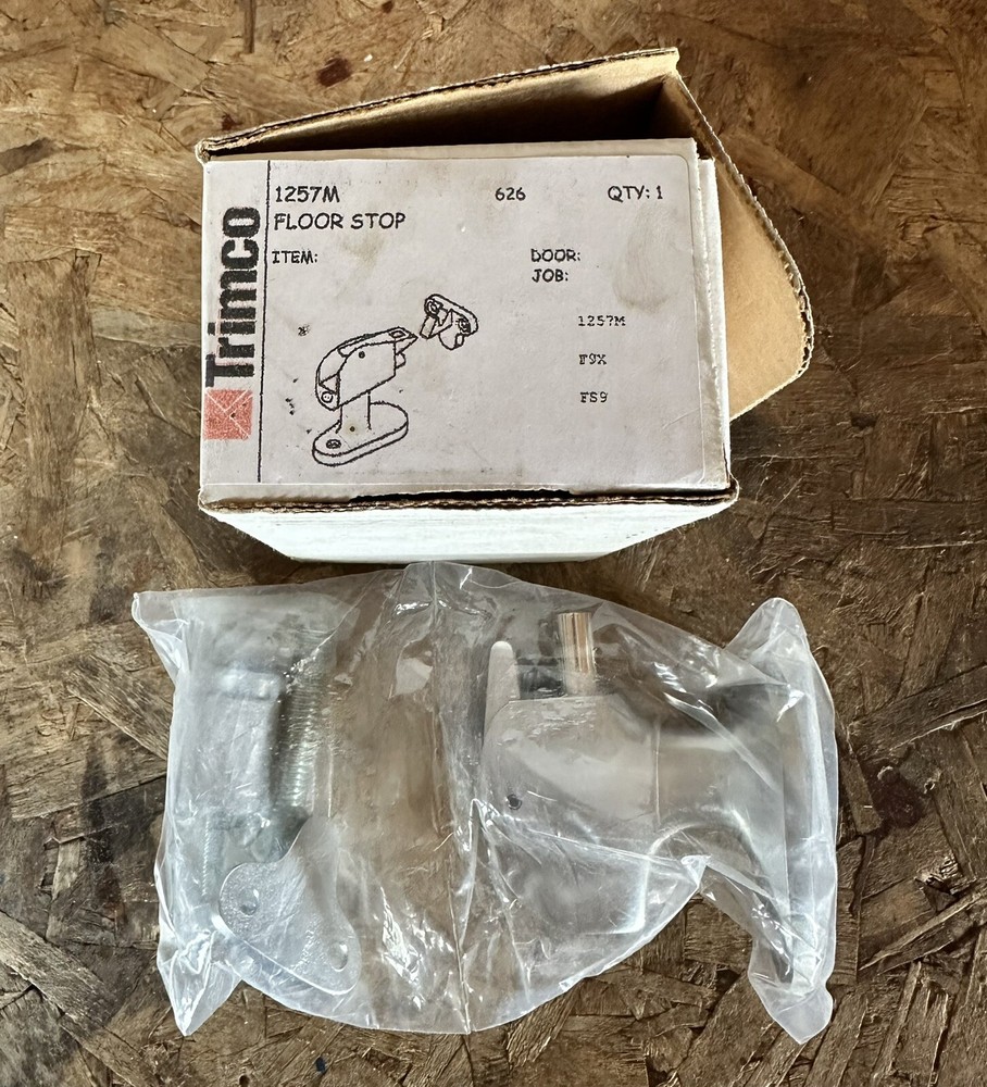 Trimco 1257M 626 Heavy Duty Floor Door Stop and Holder New with Anchors