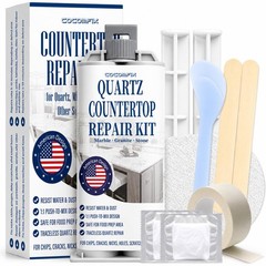 White Quartz Countertop Repair Kit for Chips, Cracks & Scratches