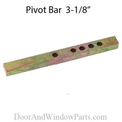 Pivot Bar 3-1/8 Inch, 5 holes, Straight – Yellow Zinc
