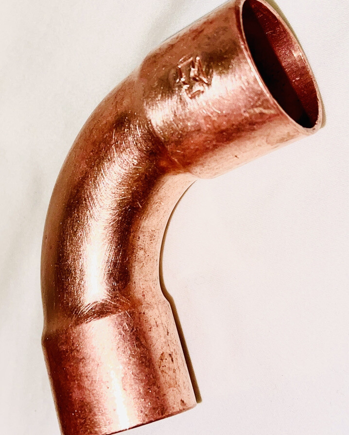1 Inch Copper Elbow Long Radius Pipe Fitting Mueller Brand Refrigeration.