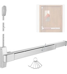 IRONWALLS Panic Exit Push Bar Exterior Lever 32-48″ Commercial Door Hardware