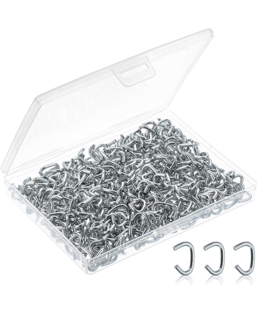 Mr. Pen Galvanized Hog Rings, 3/8″, 425 Pcs, Auto 425 Silver