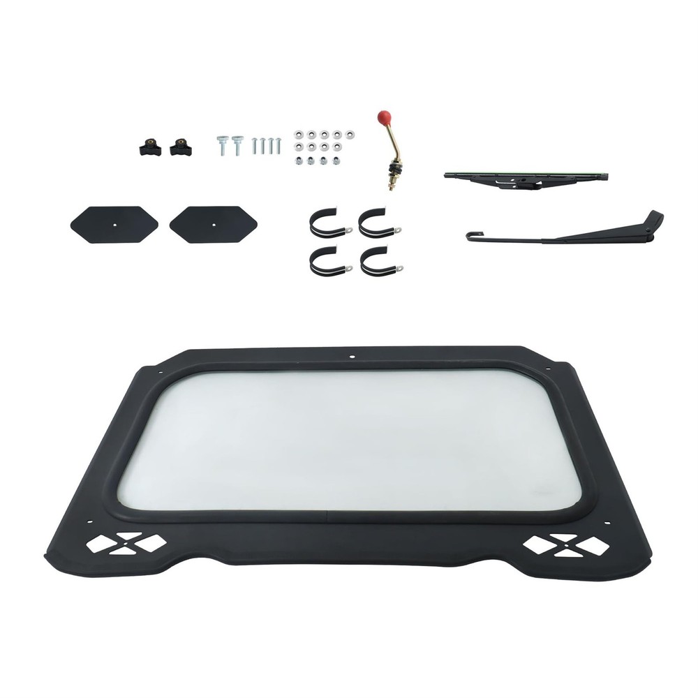 Full Glass Windshield with Wiper for RZR 900 1000 Turbo 2014-2018 2 4 Seat