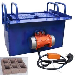 220V Hollow Soil Block Brick Molding Machine Square Hole Manual Brick Maker