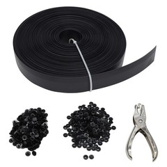 Aiwaiufu 76 Meters Chain Link Fence Privacy Tape, 250ftX0.15ft Black