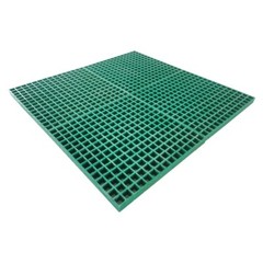 PreAsion® Green Fiberglass FRP Grating 1.9ft*1.9ft Glass Fiber Reinforced