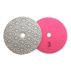 4″ 3 Step Diamond Polishing Pads Granite Marble Stone Wet Dry