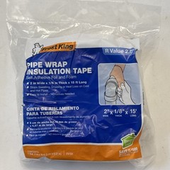 Frost King, Pipe Wrap Insulation Tape, 2″ x 15′, 1/8″ Thick, FV15H