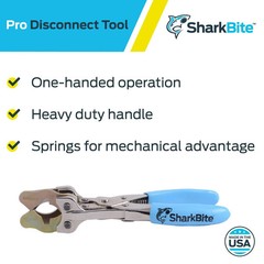 SharkBite 3/8″–1″ Pro Push Connect Disconnect Tool PROD3810 PE-RT New ** No Box